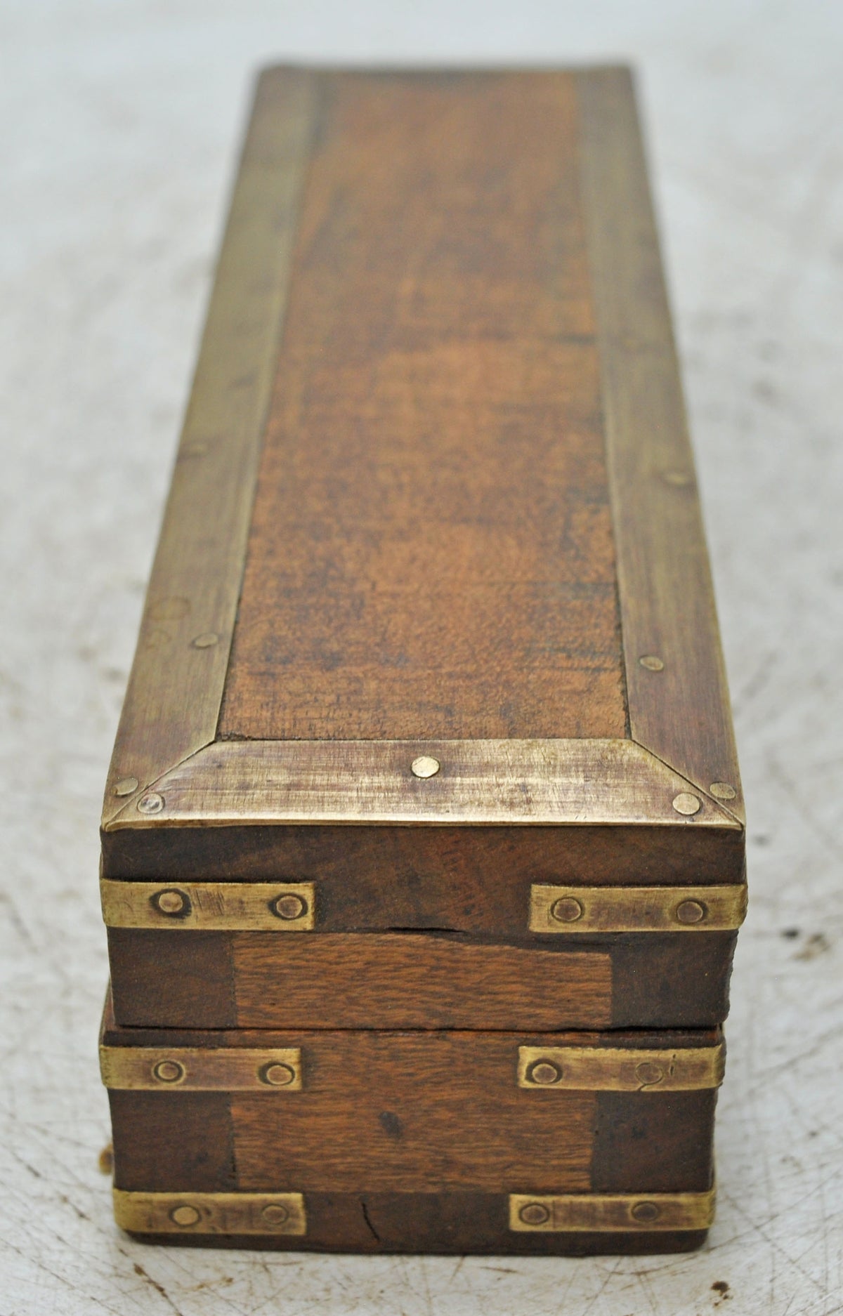 Vintage Wooden Pencil Stationary Box Original Old Hand Crafted