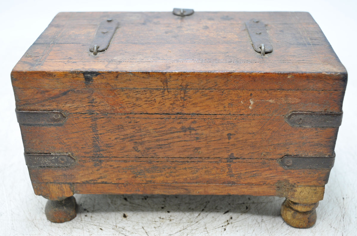Vintage Wooden Small Storage Box Original Old Hand Crafted