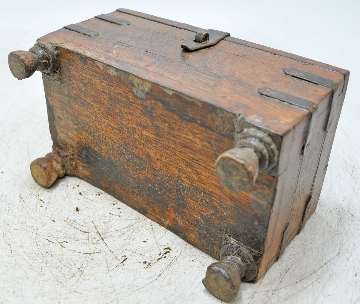 Vintage Wooden Small Storage Box Original Old Hand Crafted
