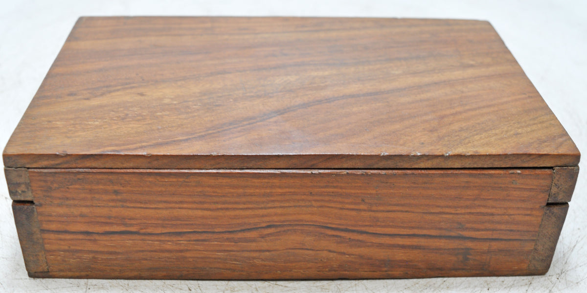 Vintage Wooden Storage Box Original Old Hand Crafted