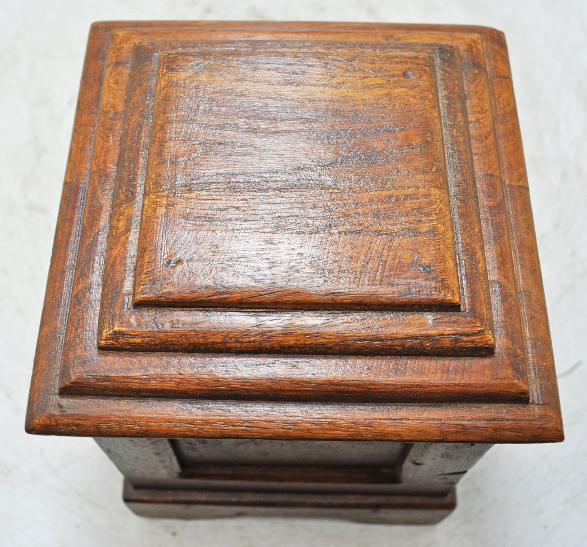 Vintage Wooden Square Storage Chest Box Original Old Hand Crafted