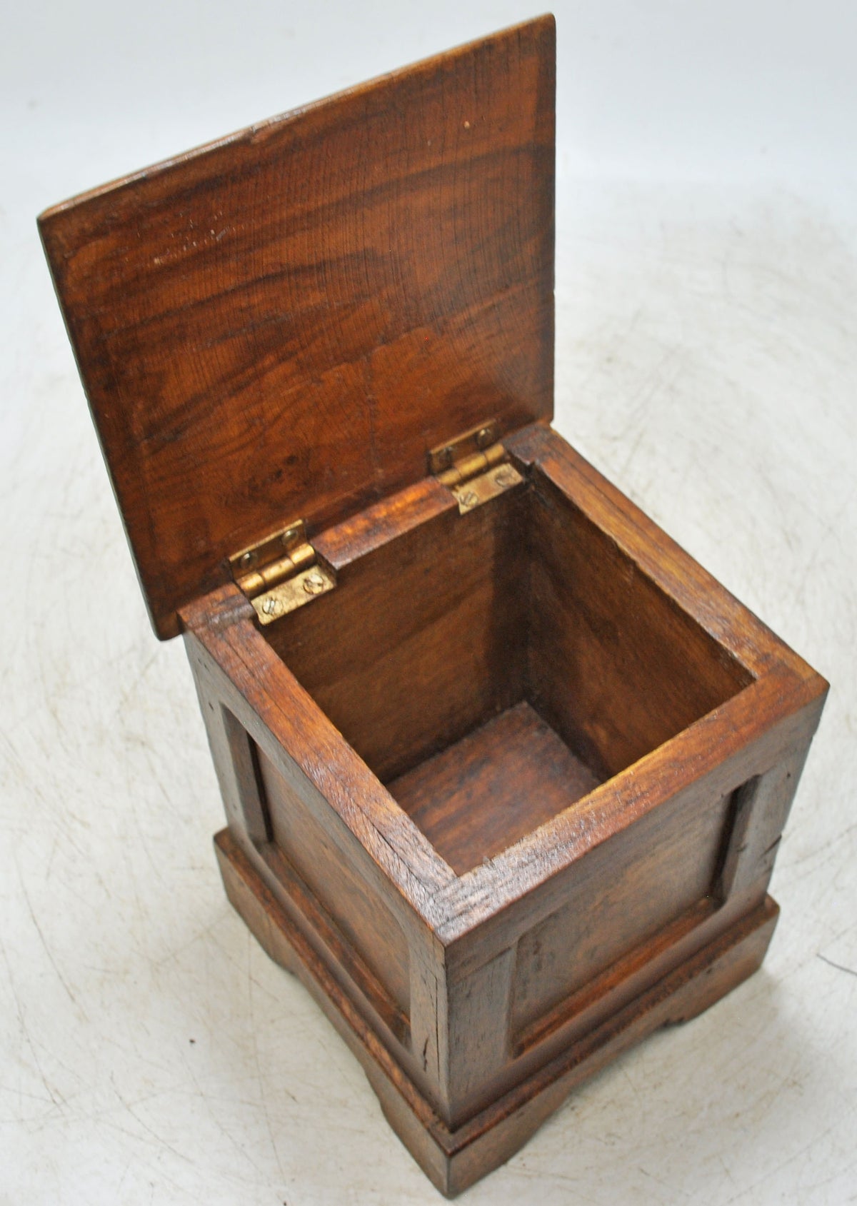 Vintage Wooden Square Storage Chest Box Original Old Hand Crafted