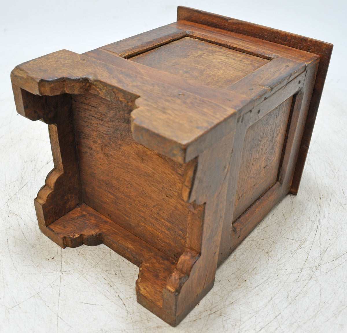Vintage Wooden Square Storage Chest Box Original Old Hand Crafted