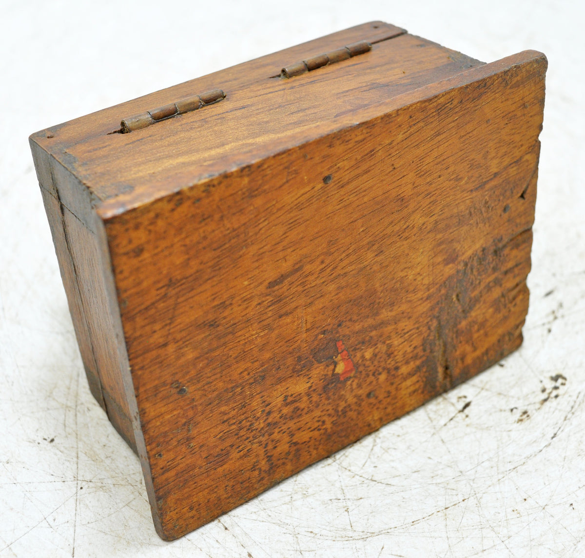 Vintage Wooden Dome Shaped Storage Box Original Old Hand Crafted