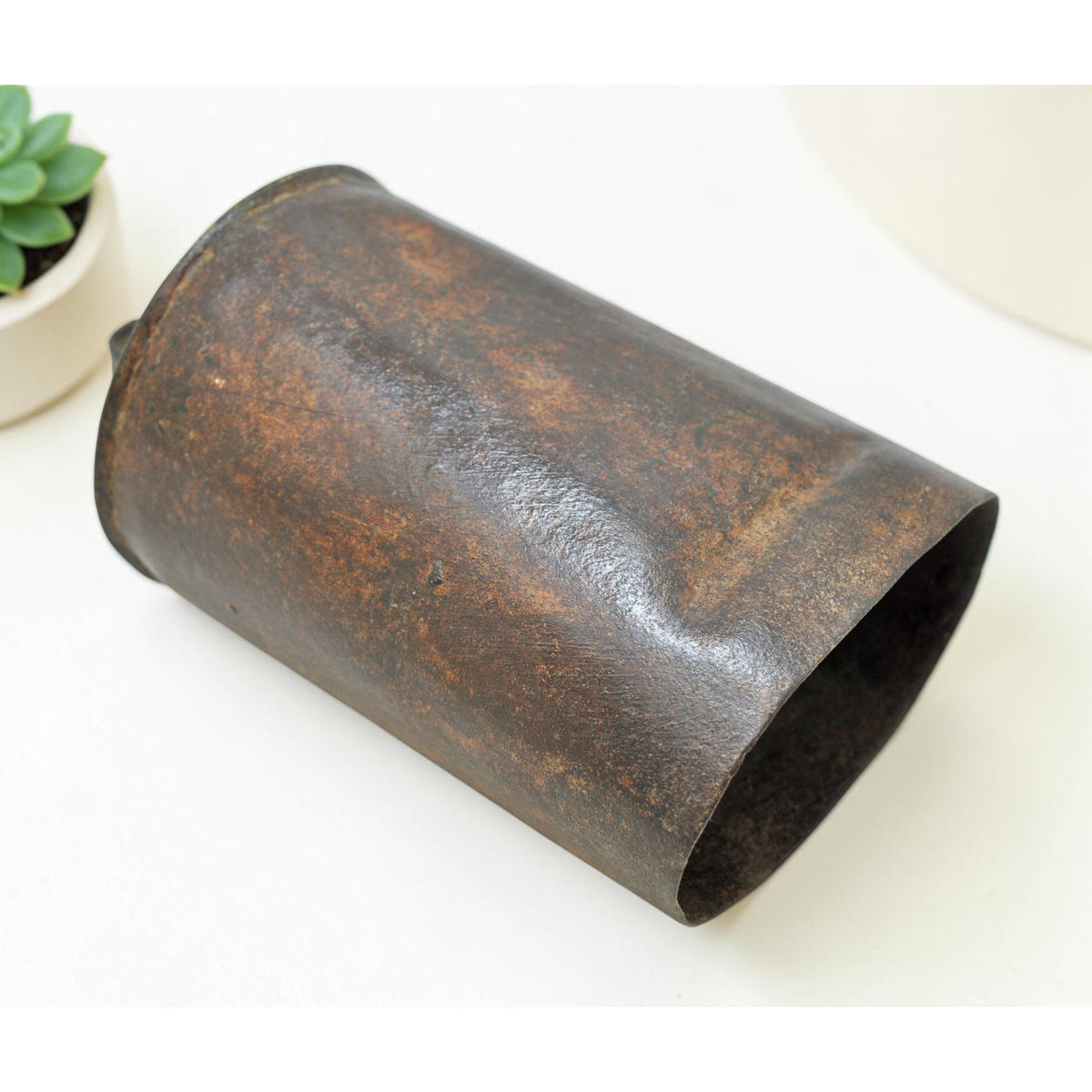 Antique Iron Animals Cow Bell Original Old Hand Crafted Engraved
