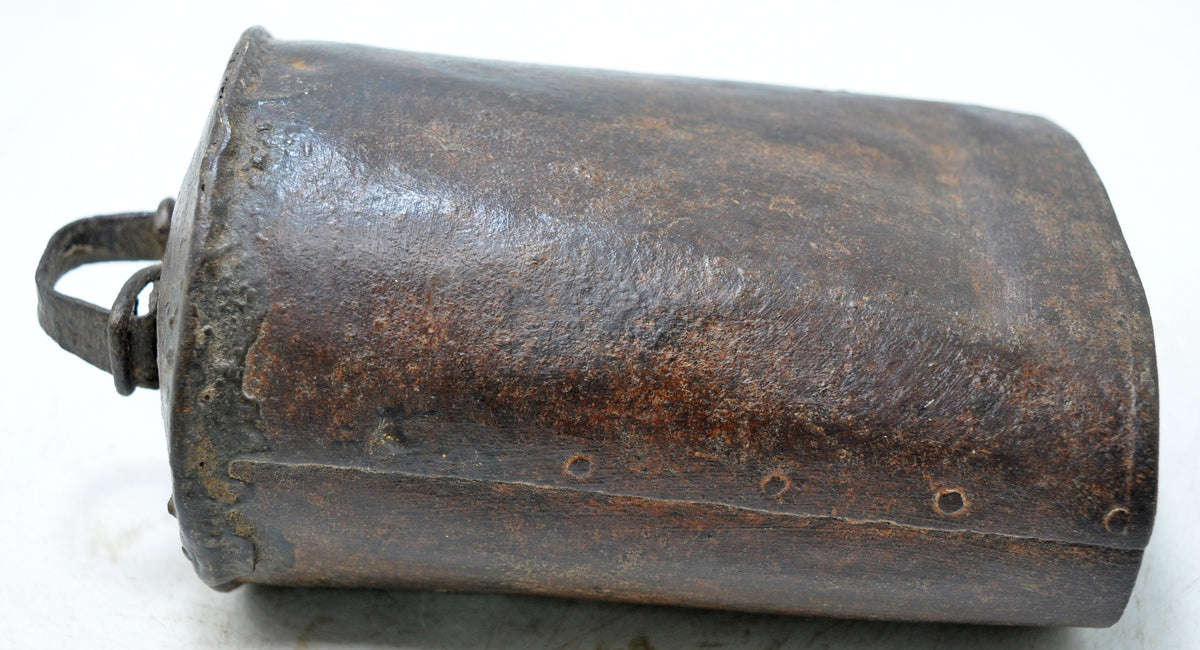 Antique Iron Animals Cow Bell Original Old Hand Crafted Engraved