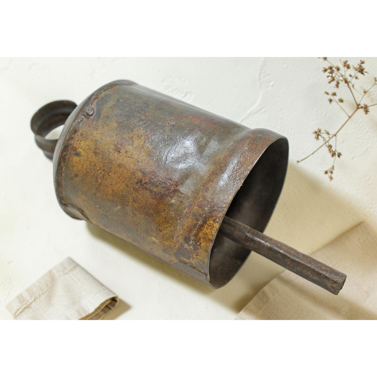 Antique Iron Animals Cow Bell Original Old Hand Crafted Engraved