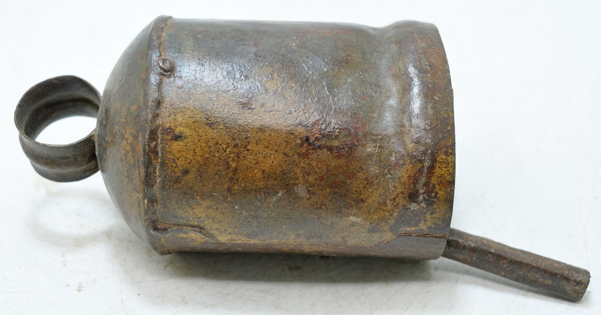 Antique Iron Animals Cow Bell Original Old Hand Crafted Engraved