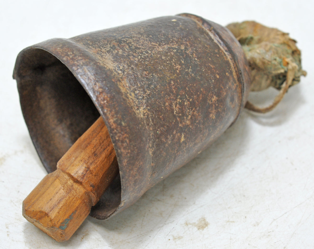 Antique Iron Animals Cow Bell Original Old Hand Crafted Engraved