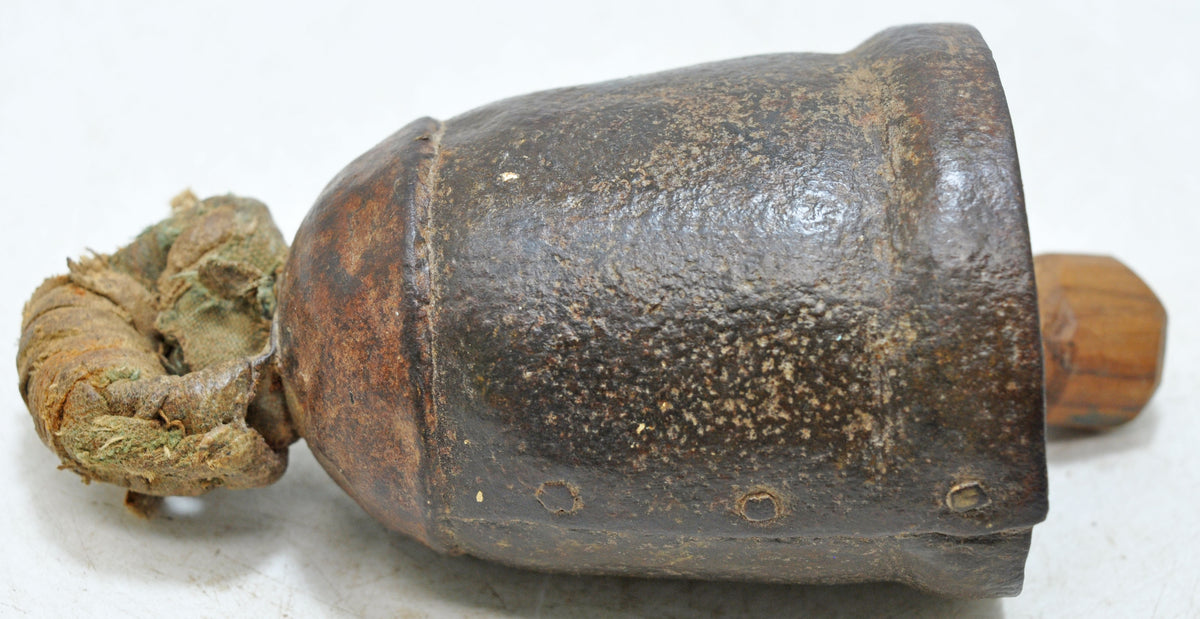 Antique Iron Animals Cow Bell Original Old Hand Crafted Engraved