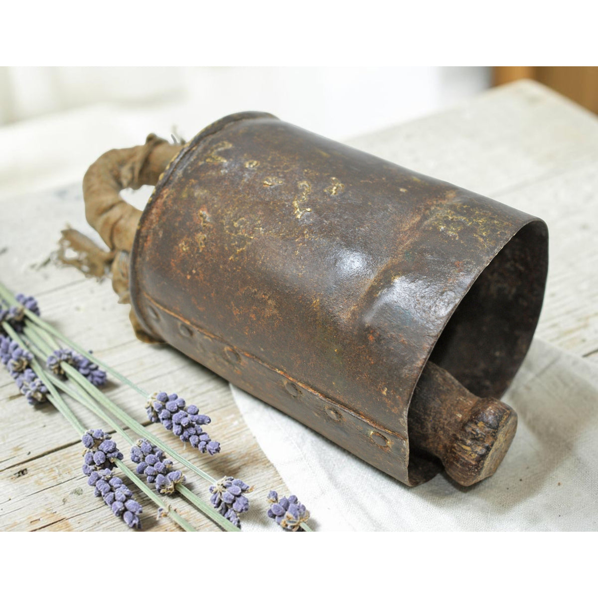 Antique Iron Animals Cow Bell Original Old Hand Crafted Engraved
