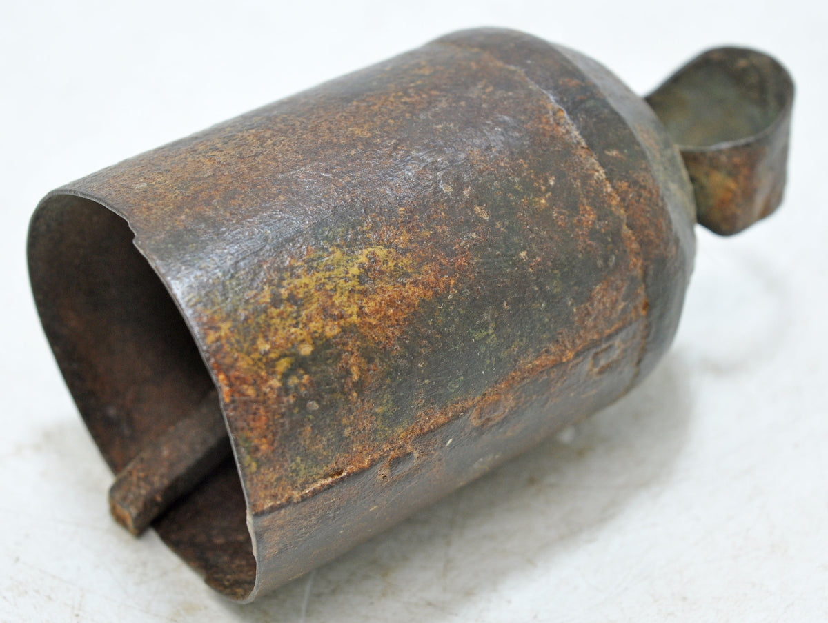 Antique Iron Animals Cow Bell Original Old Hand Crafted Engraved