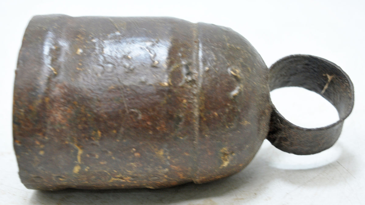 Antique Iron Animals Cow Bell Original Old Hand Crafted Engraved