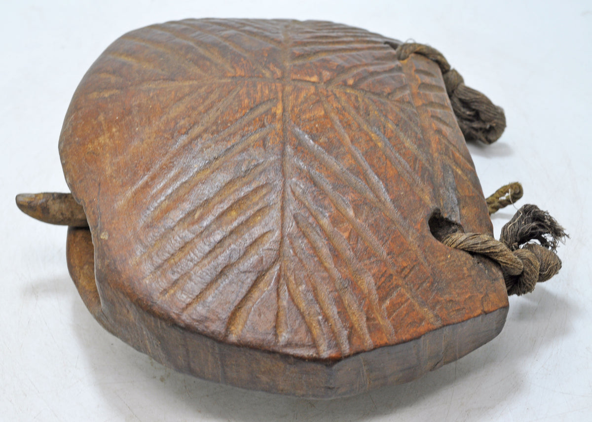 Antique Wooden Animals Cow Bell Original Old Hand Carved