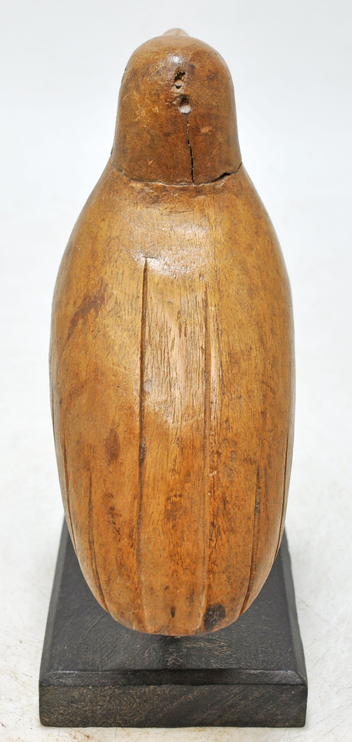 Vintage Wooden Bird Figurine Original Old Hand Carved