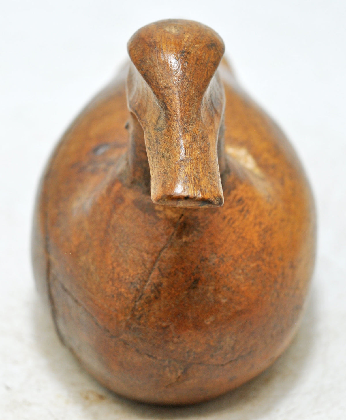 Vintage Wooden Duck Bird Figurine Original Old Hand Carved