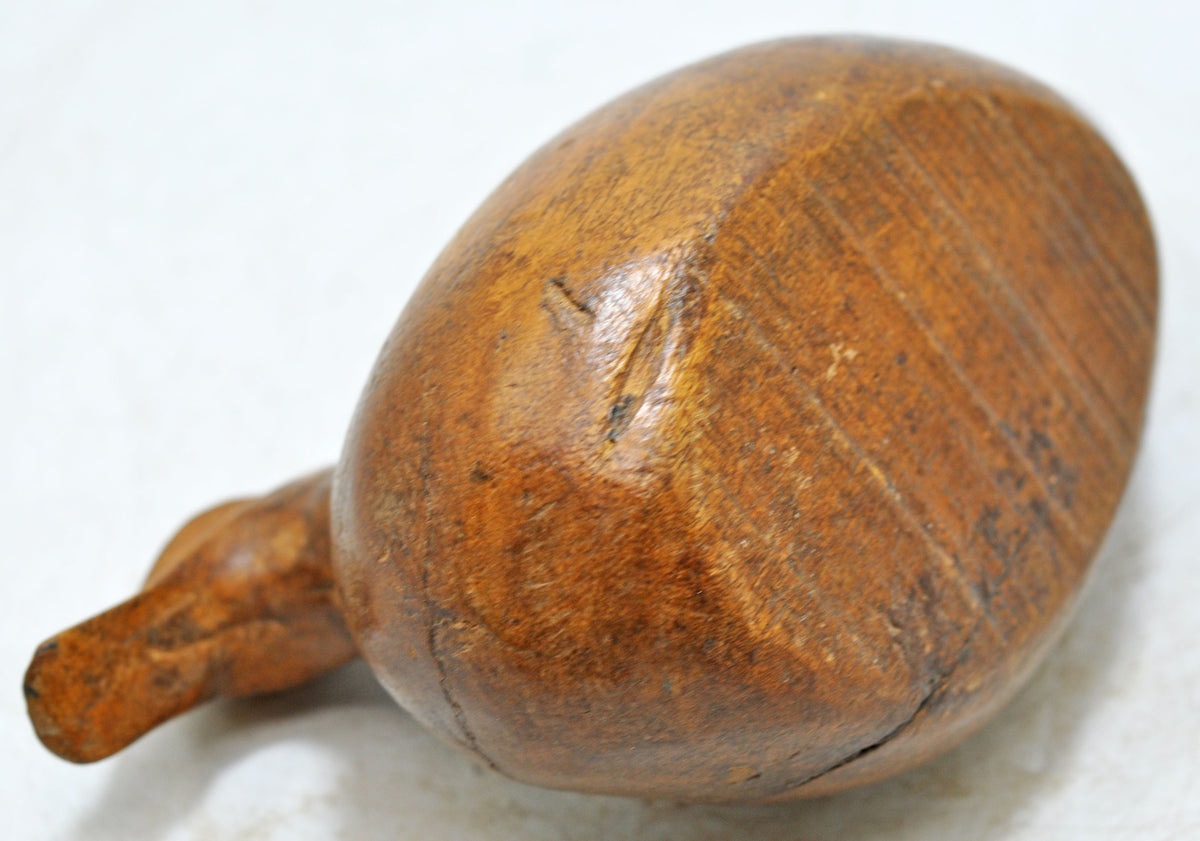 Vintage Wooden Duck Bird Figurine Original Old Hand Carved