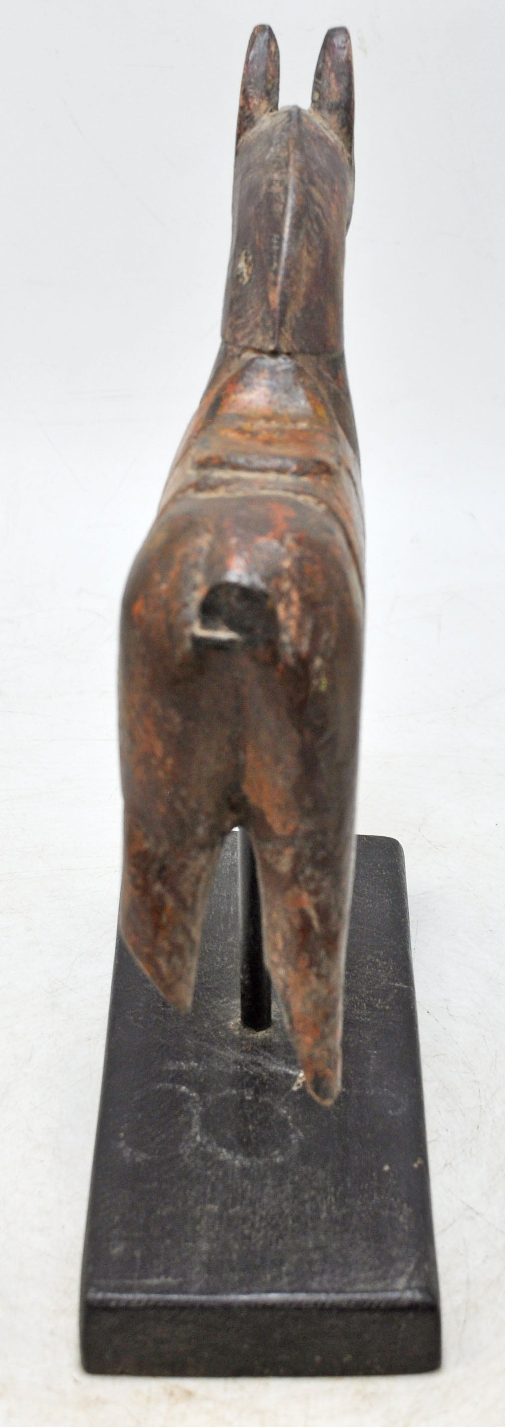 Vintage Wooden Horse Figurine Original Old Hand Carved Painted