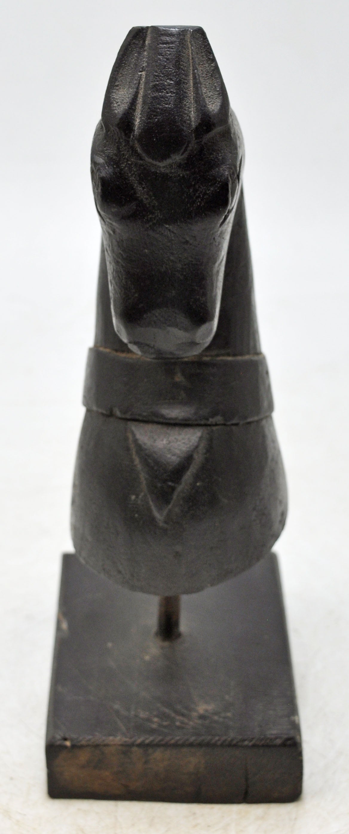 Vintage Wooden Horse Head Bust Figurine Original Old Hand Carved