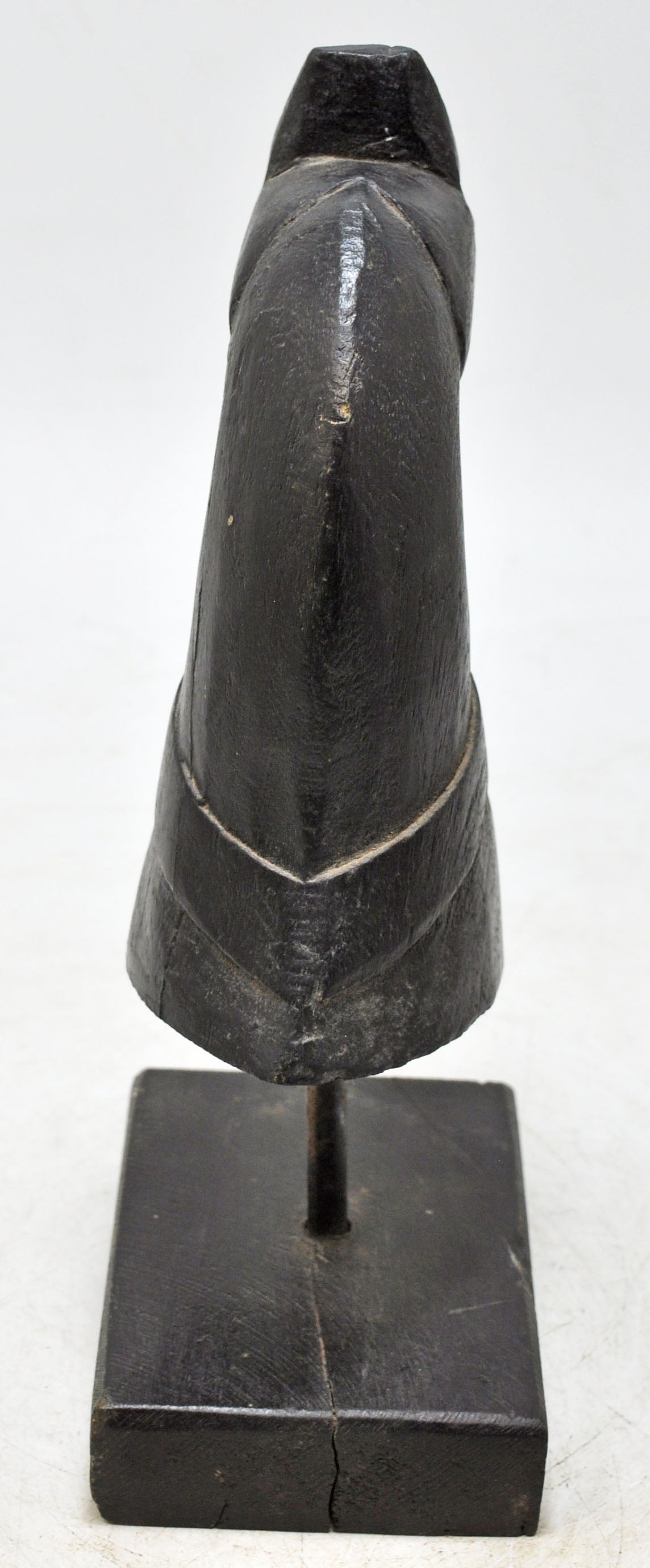 Vintage Wooden Horse Head Bust Figurine Original Old Hand Carved