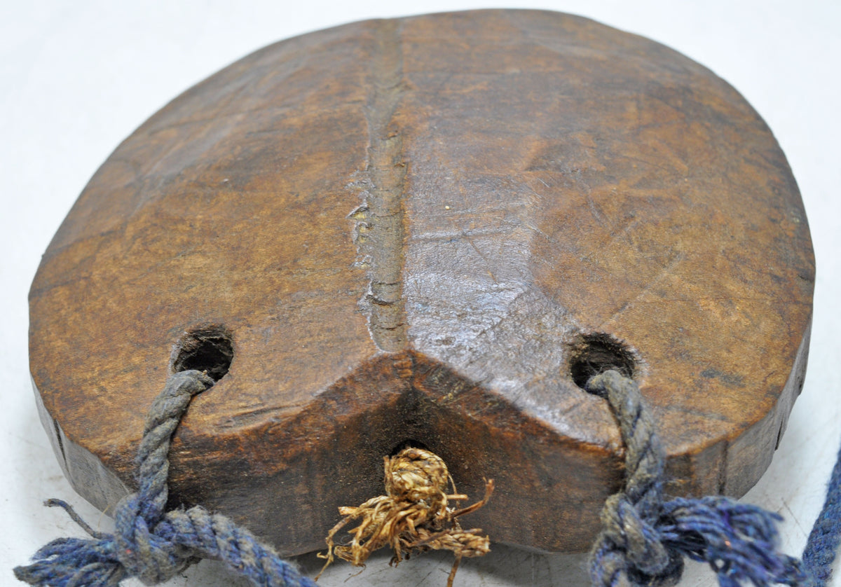 Antique Wooden Animals Cow Bell Original Old Hand Carved