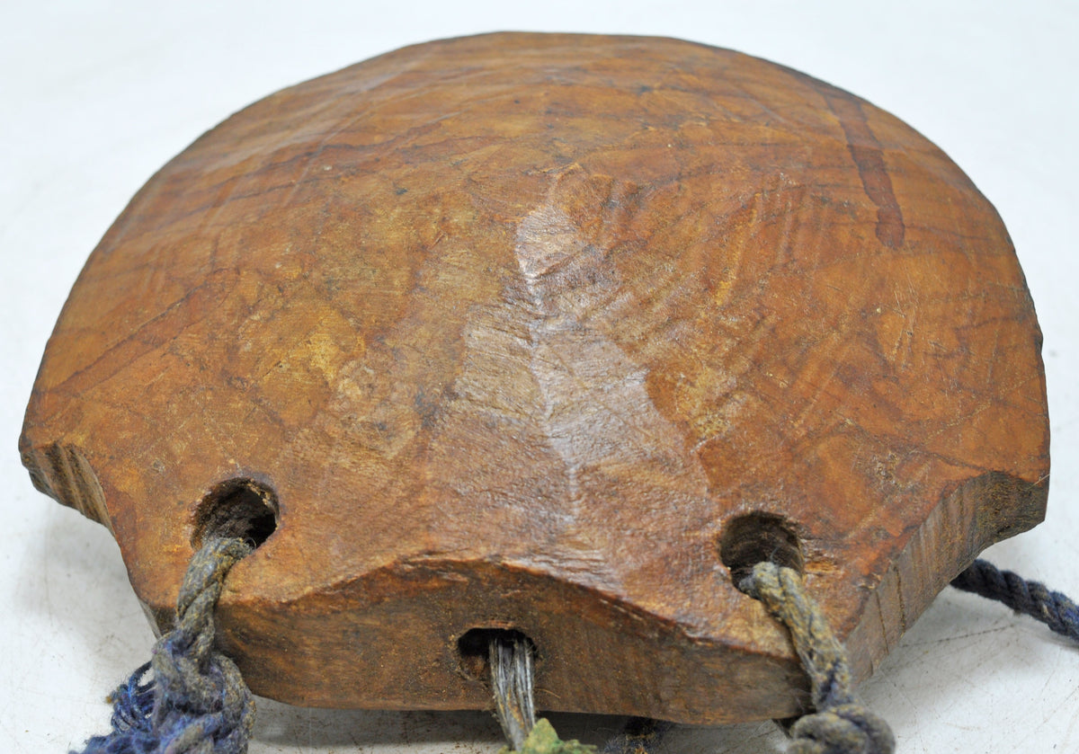 Antique Wooden Animals Cow Bell Original Old Hand Carved
