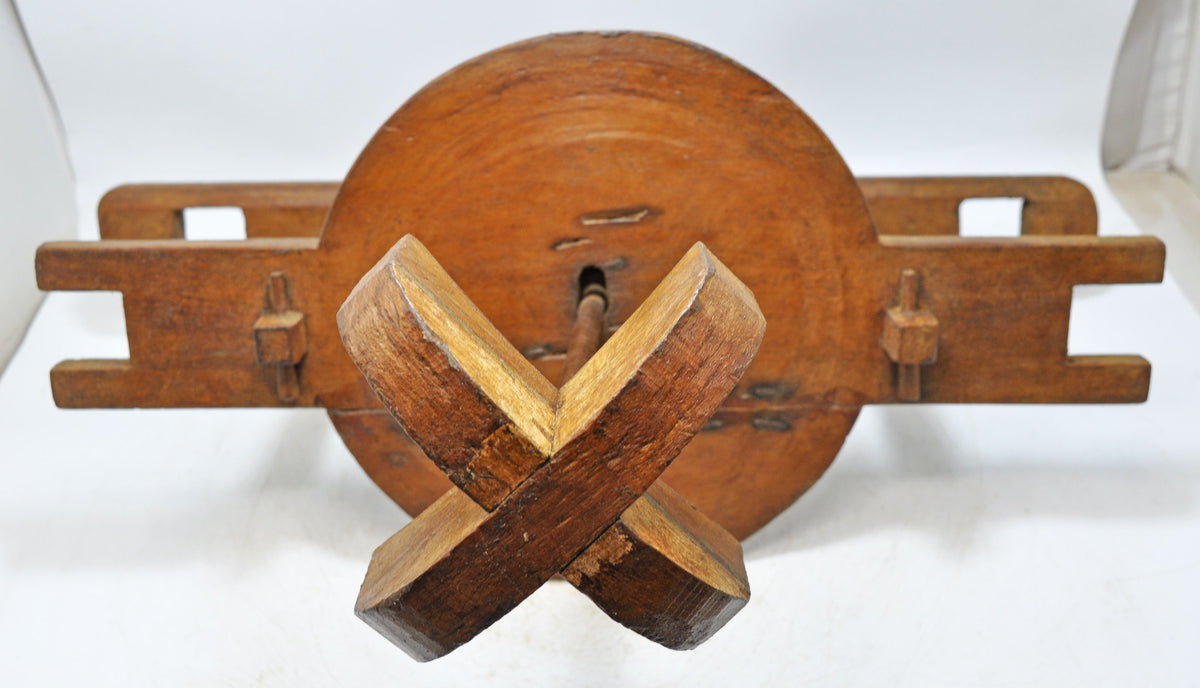 Antique Wooden Large Butter Churner Mathni Original Old Hand Crafted