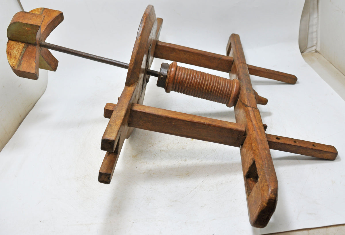 Antique Wooden Large Butter Churner Mathni Original Old Hand Crafted