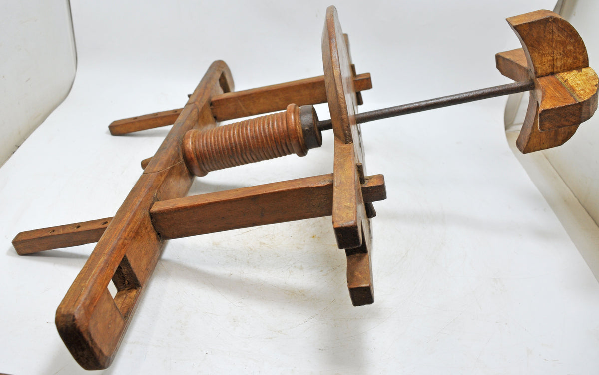 Antique Wooden Large Butter Churner Mathni Original Old Hand Crafted