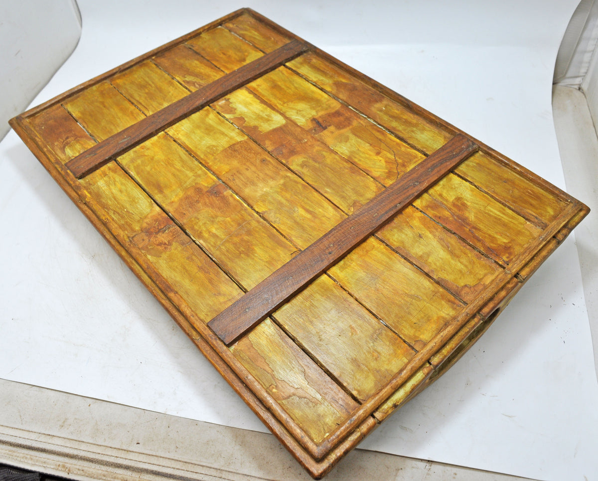 Vintage Wooden Serving Tray Original Old Hand Crafted