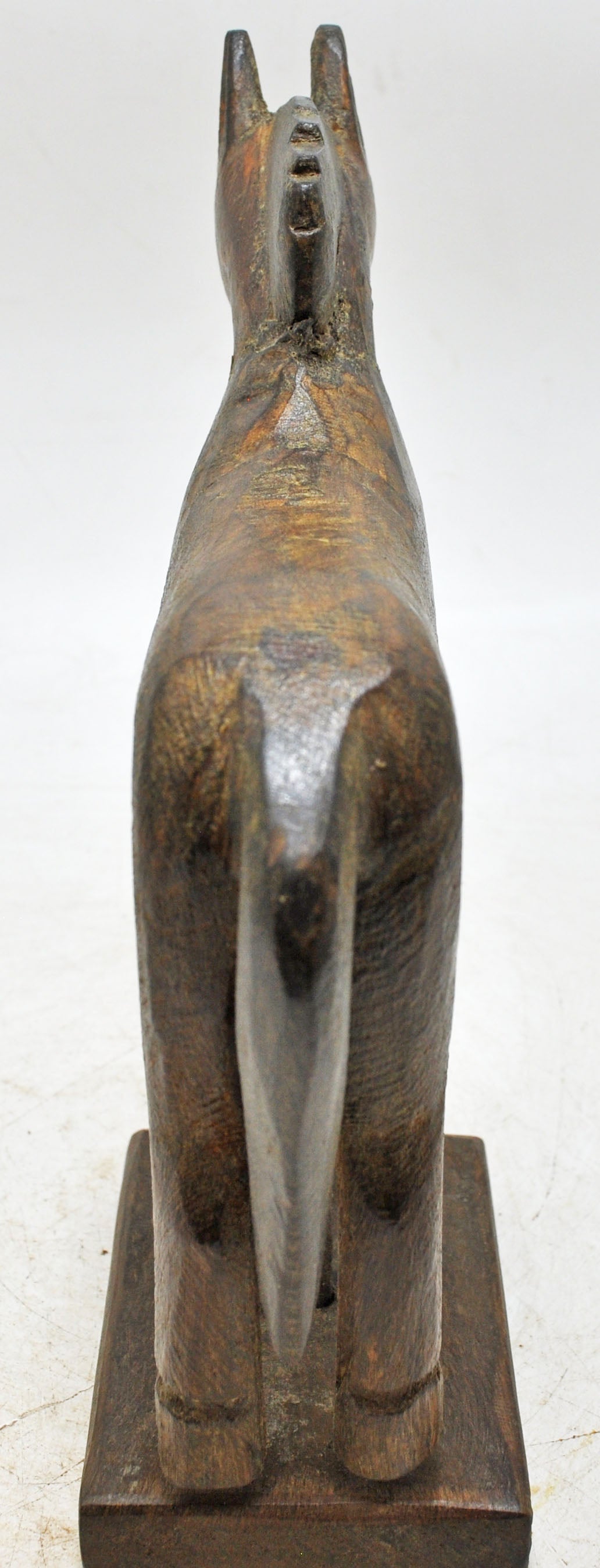 Vintage Wooden Horse Figurine Original Old Hand Carved