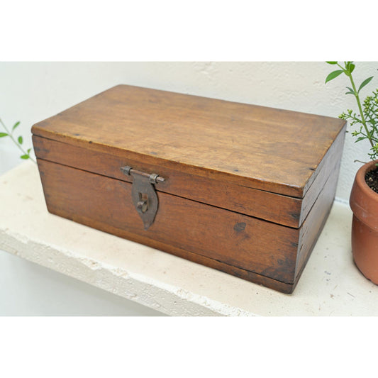 Vintage Wooden Storage box Original Old Hand Crafted