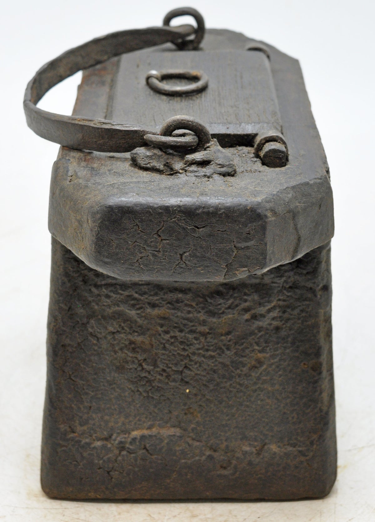 Antique Wooden Lanterns' Oil Pot Original Old Hand Carved