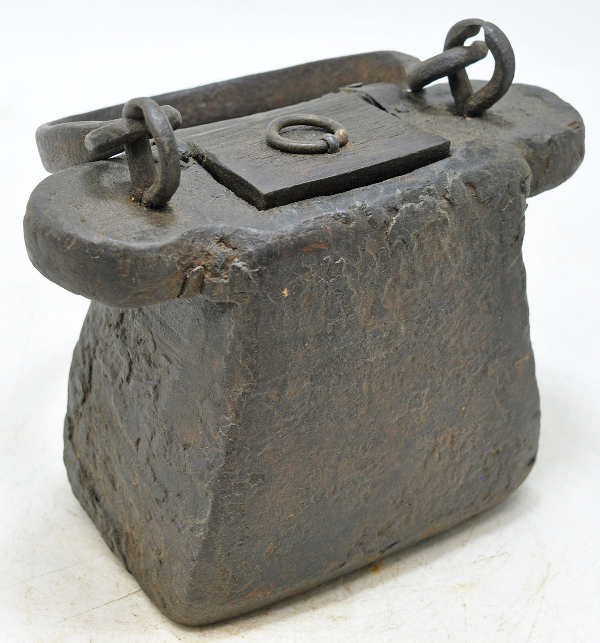Antique Wooden Lanterns' Oil Pot Original Old Hand Carved
