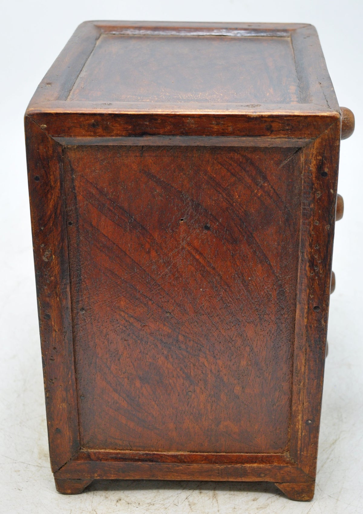 Vintage Wooden 4 Drawers Storage Box Original Old Hand Crafted