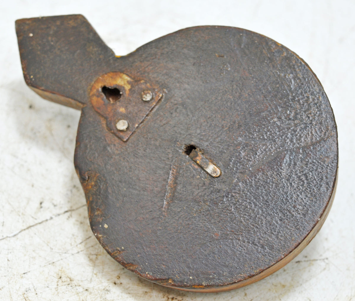 Vintage Wooden Small 1 Hook Hanger Original Old Hand Carved